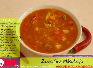 Zupa świętego mikołaja  prosty przepis i składniki