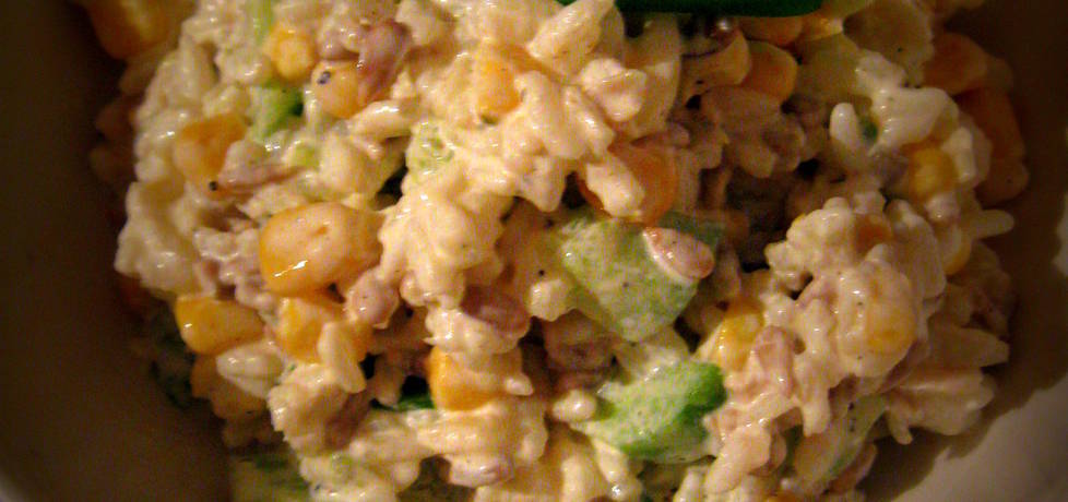 Sałatka z kurczakiem, ryżem ze słonecznikiem (autor: pyszota ...