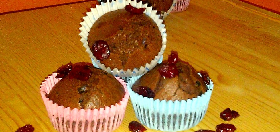 Muffinki czekoladowe z żurawiną (autor: justyna92 ...