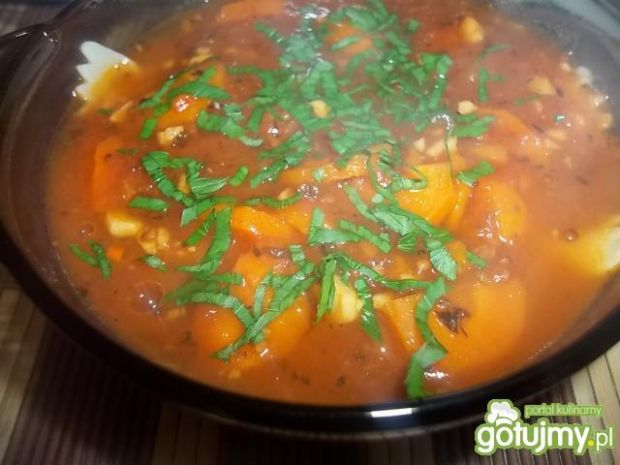 Przepis  zupa pomidorowa inaczej wg beatris przepis