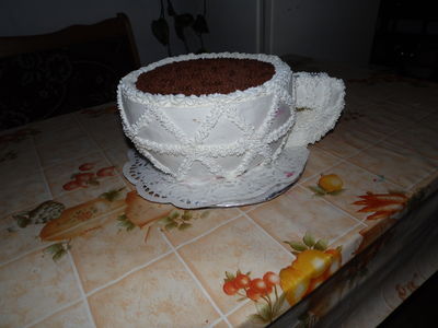 Tort filiżanka