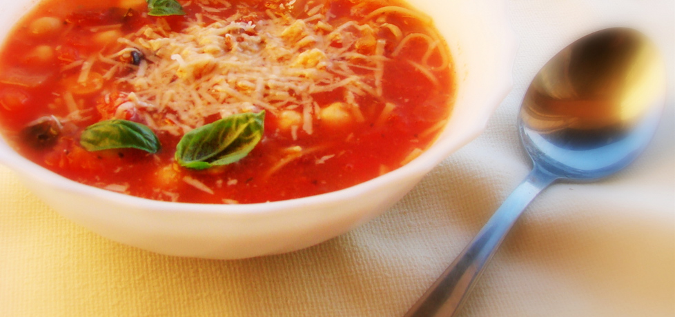 Zupa podwójnie pomidorowa z ciecierzycą (autor: silver