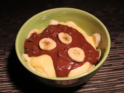 Deser bananowy z czekoladą