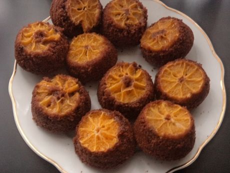 Przepis  muffinki odwrócone z mandarynkami przepis