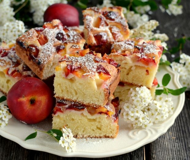 Przepis  muffinkowe ciasto z nektarynkami przepis