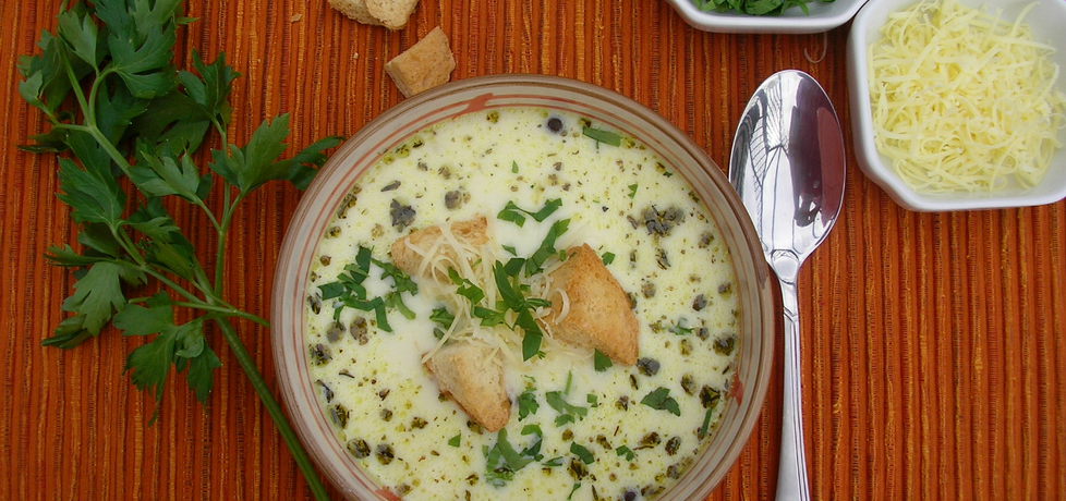 Zupa serowa z natką i grzankami (autor: ola1984)