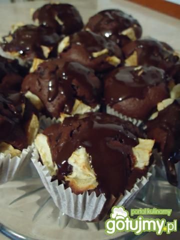 Przepis  muffiny czekoladowe z jabłkami przepis