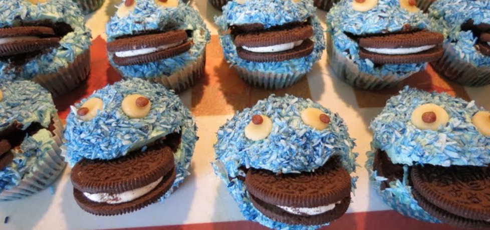 Muffinki ciasteczkowy potwór (autor: gotujebochce)