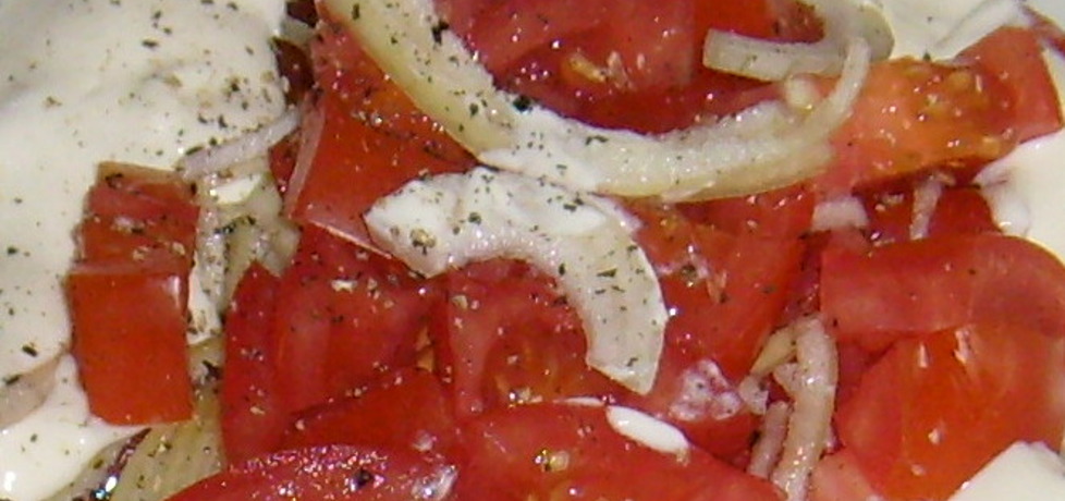 Pomidory ze śmietaną cebulą i czosnkiem (autor: papryczka ...