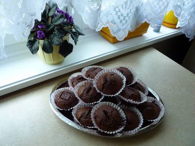 Mega czekoladowe muffinki