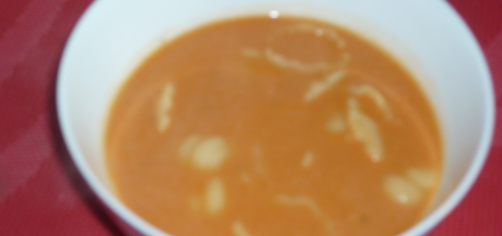 Mocno czosknowa zupa pomidorowa z makaronem (autor ...