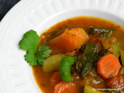 Zupa z mieszanych śródziemnomorsklch warzyw