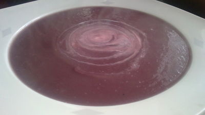 Zupa krem z czerwonej kapusty
