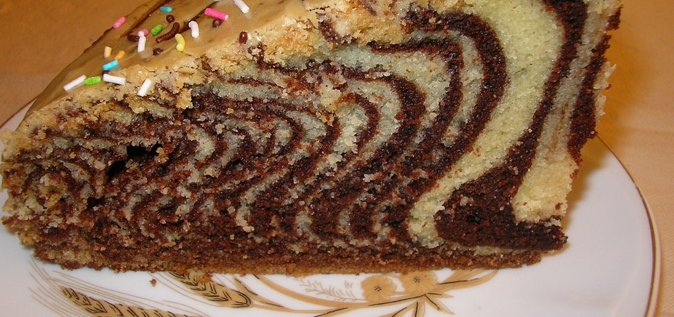 Babka zebra z polewą kawową (autor: ola1984)