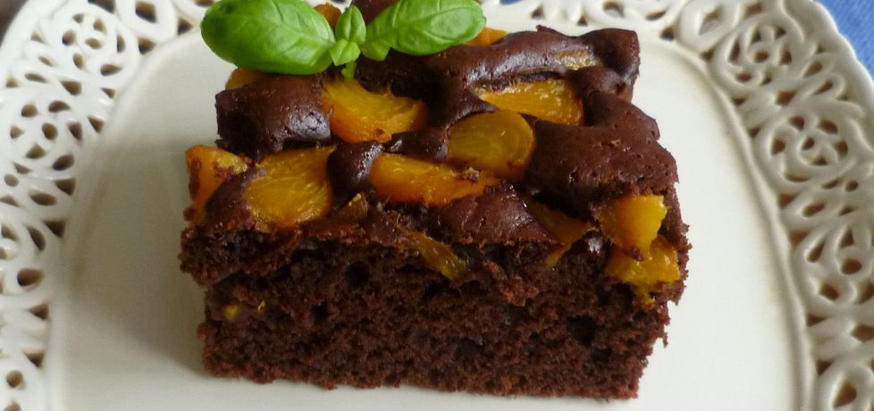 Ciasto czekoladowe z brzoskwiniami (autor: krystyna32 ...