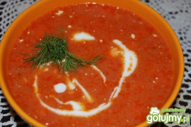 Przepis  przepyszna zupa pomidorowa z ryżem przepis