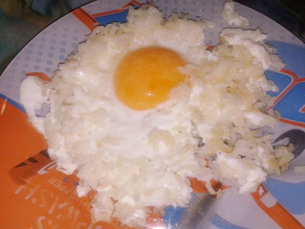 Przepis  jajko w ryżowym gniazdku przepis