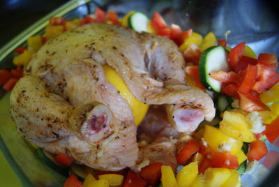 Kurczak cytrusowy z warzywami