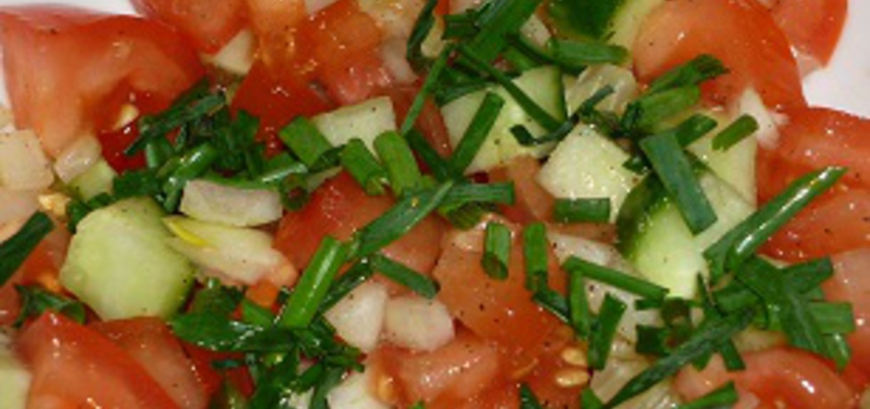 Pomidorowa sałatka z octem winnym (autor: lukasz15 ...