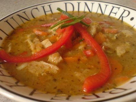 Przepis  zupa a`la flaczki sojowe przepis