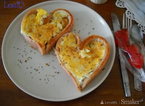 Walentynkowe serca na śniadanie