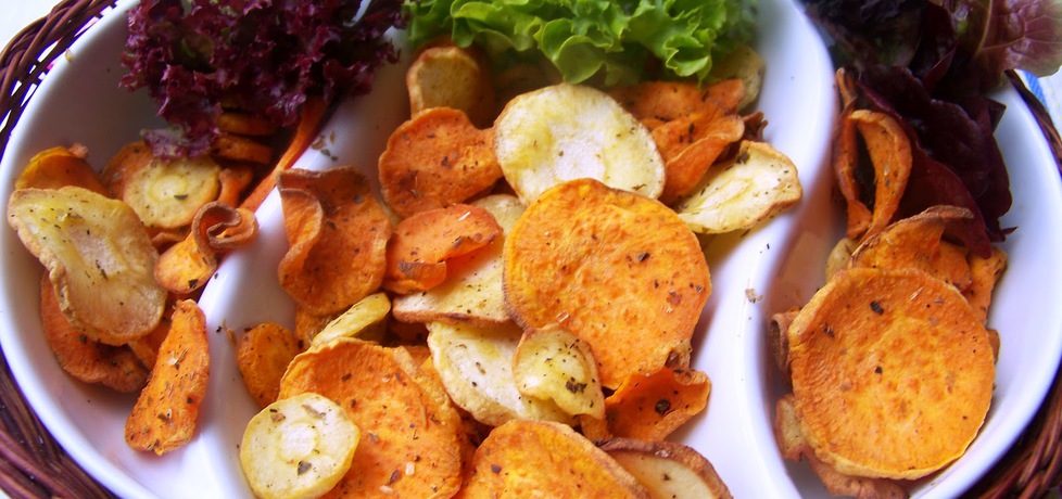 Chipsy z batata , pietruszki i marchewki (autor: leonowie ...