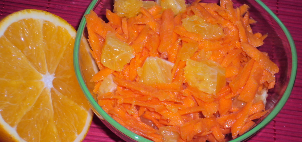 Sałatka z marchewki i pomarańczy (autor: mama