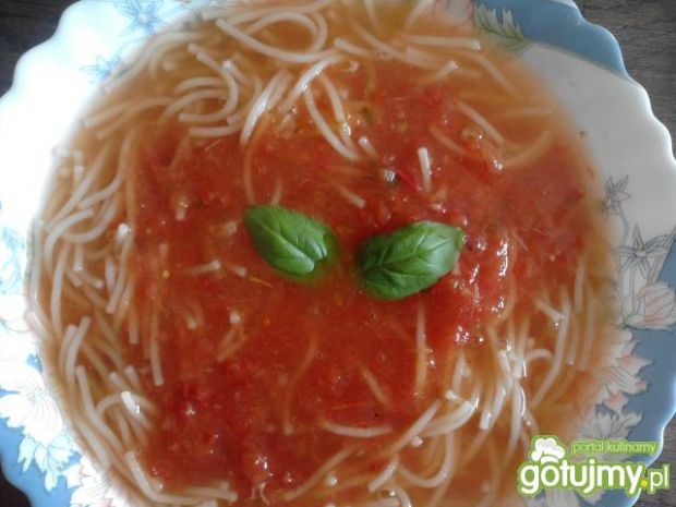 Przepis  zupa pomidorowo-bazyliowa przepis
