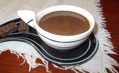 Pyszna kawa z czekoladą