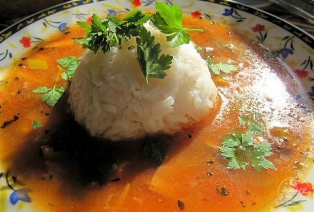 Przepis  zupa z grzybami i ryżem przepis