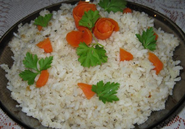 Przepis  ryż podsmażany z cebulką przepis