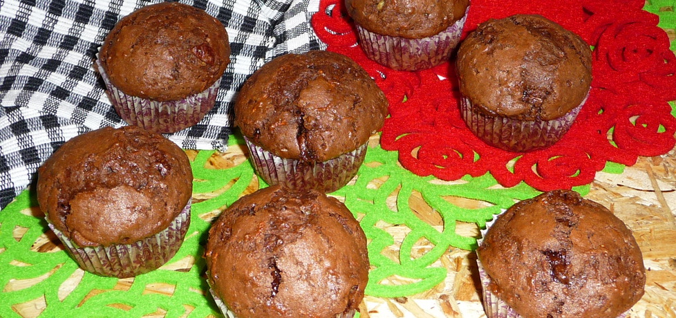 Kakaowe muffiny z marchewką i czekoladą (autor: aannkaa82 ...