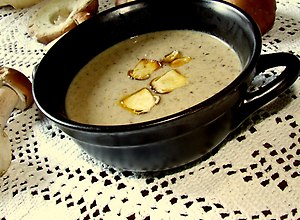 Grzybowa zupa-krem  prosty przepis i składniki