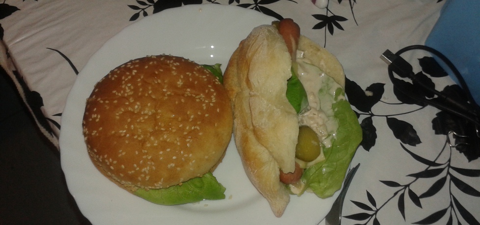 Domowy hamburger i hot dog (autor: basia03)