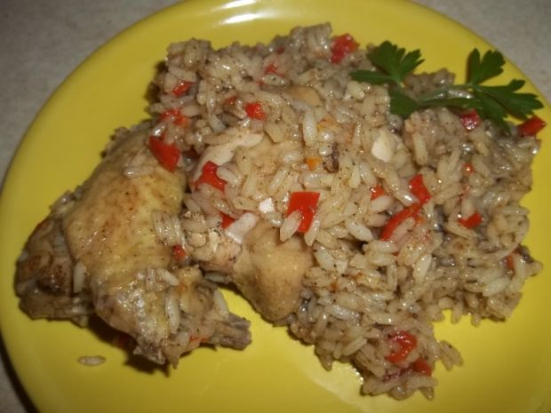 Przepis  kurczak z papryką w ryżu przepis