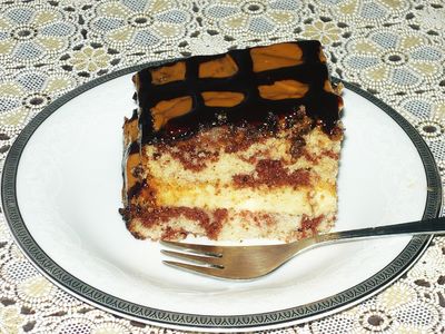 Ciasto zebra budyniowo