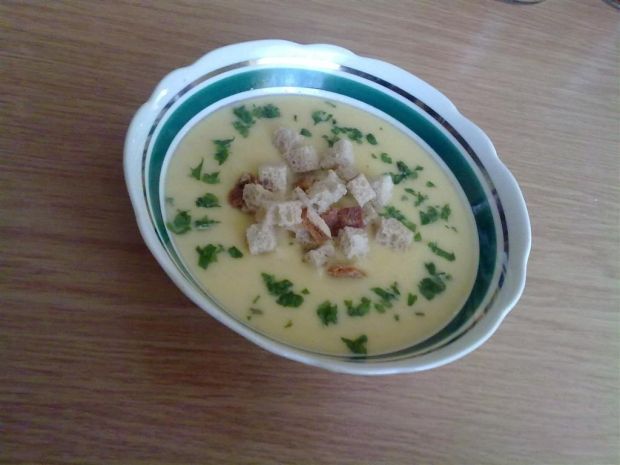 Przepis  zupa krem ziemniaczano-czosnkowy przepis