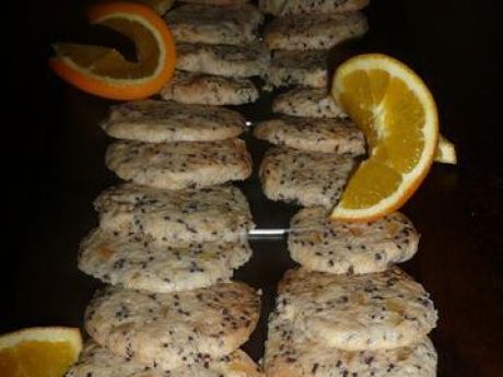 Ciasteczka ze skórką pomarańczową  kulinarne abc