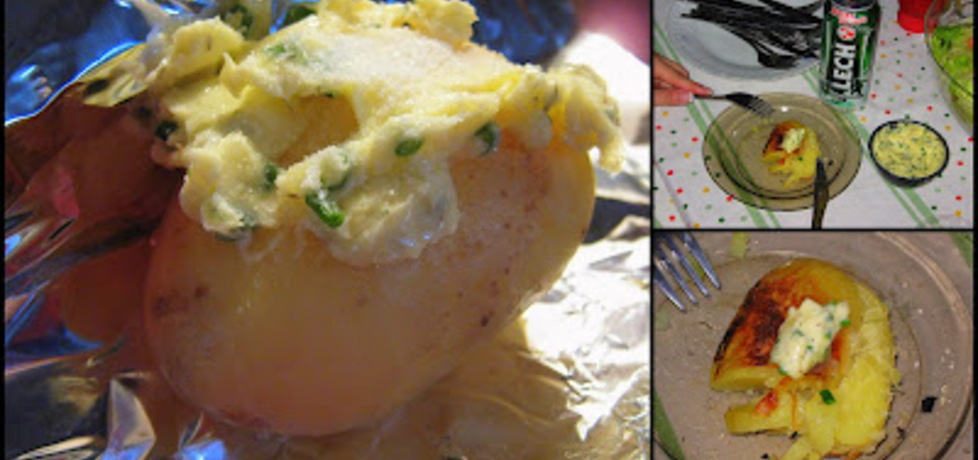 Pieczone ziemniaki z masłem czosnkowym (autor: joanna43 ...