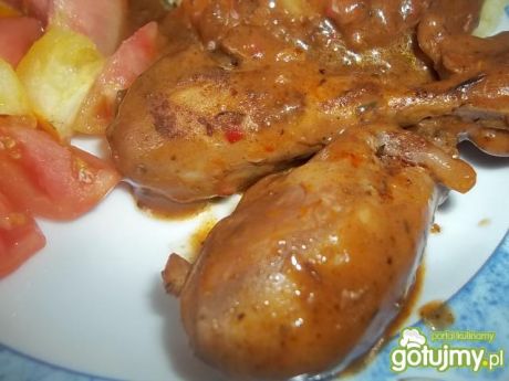 Przepis  pałki z kurczaka w pikantnym sosie przepis