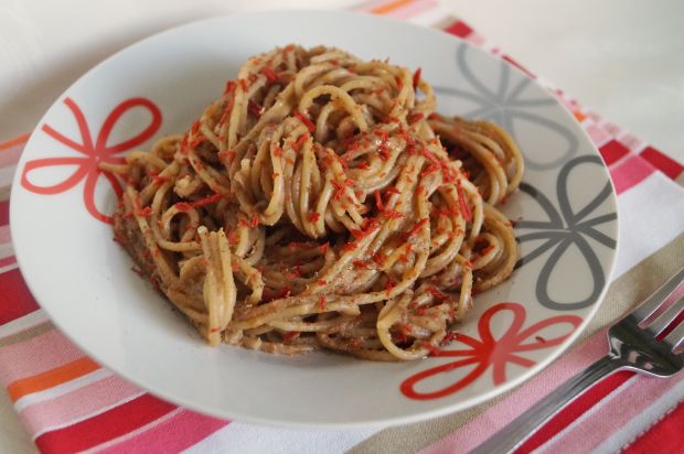 Przepis  spaghetti z pesto z bakłażana przepis
