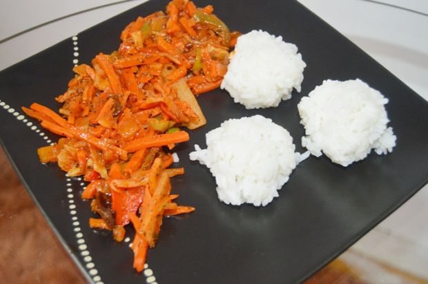 Przepis  warzywa po chińsku z ryżem przepis