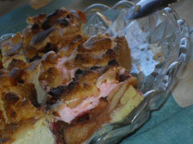 Przepis  ciasto kruche z jabłkiem i śliwkami przepis