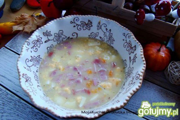 Zupy: zupa chrzanowa z jajkiem i kiełbasą przepis