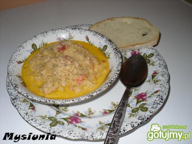 Przepis  zupa z kapusty z pomidorem przepis