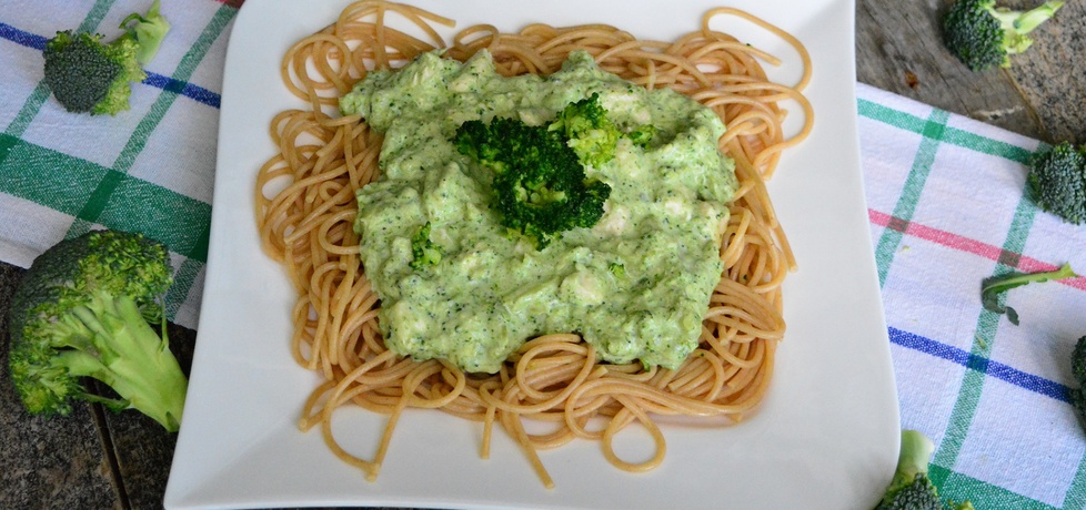 Spaghetti z kurczakiem, brokułami i bazylią (autor: linka2107 ...