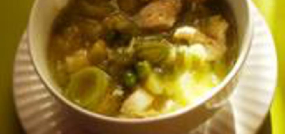 Zielona zupa z porem i cukinia (autor: sarenka)