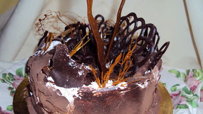 Tort czekoladowy z fantazją