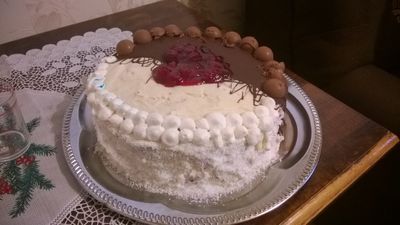 Dwukolorowy tort