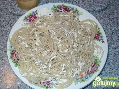 Przepis  spaghetti ze spalonym masłem przepis